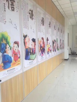 柳州十里江湾幼教活动屏风安装完毕
