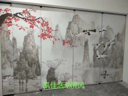 柳州外婆桥大酒店活动隔断安装